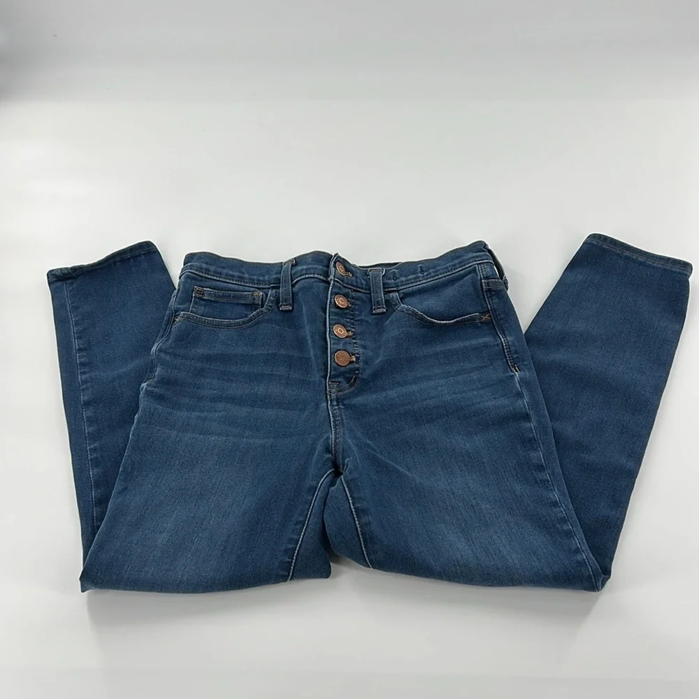 Madewell women’s Jeans stretch 10” high rise skinny staple chic normcore‎